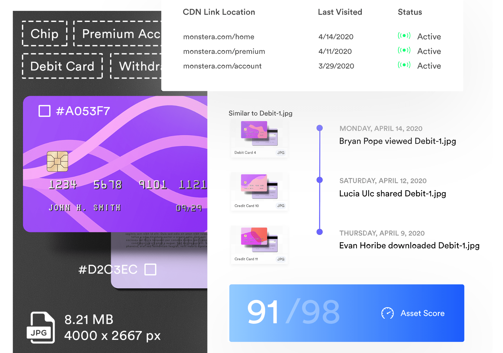 Brandfolder digital asset management software example.