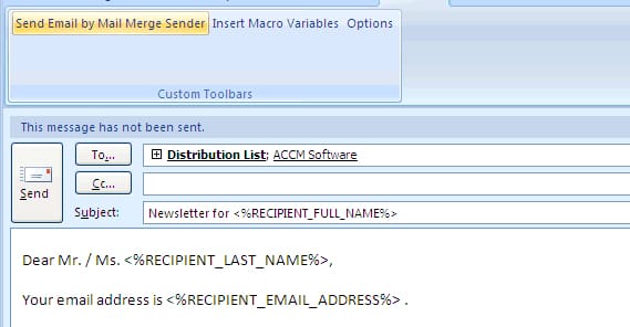 Multiple Senders in Email
