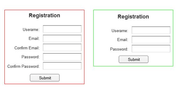 Short Registration Form Better
