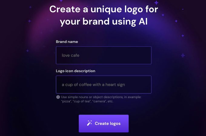 Hostinger's AI-powered logo builder screen