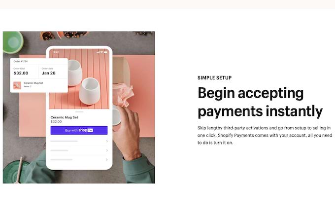 Shopify payment gateway landing page image