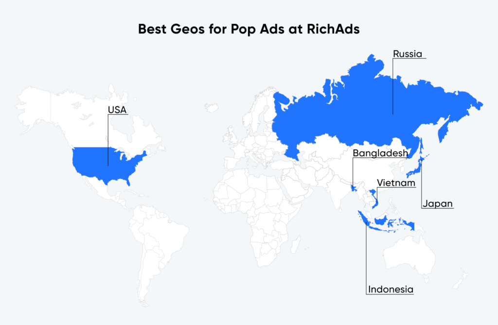 Best GEO for Pop ads