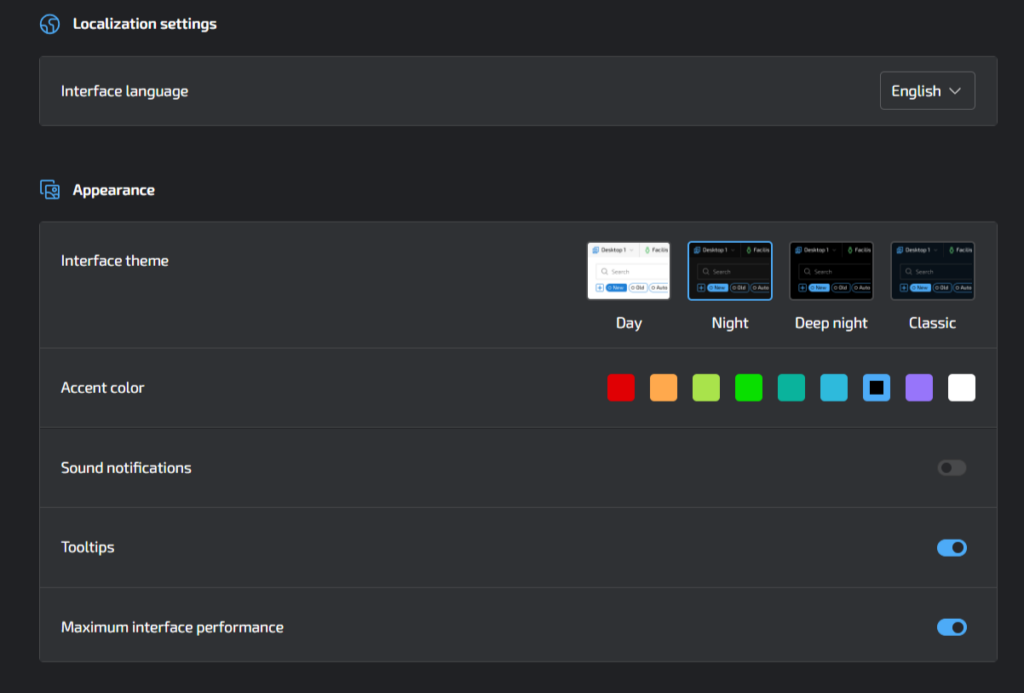 Anti-detection browser settings