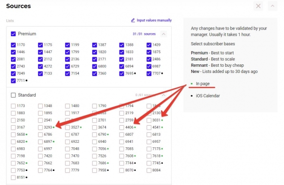 How sources for in-page push traffic look like