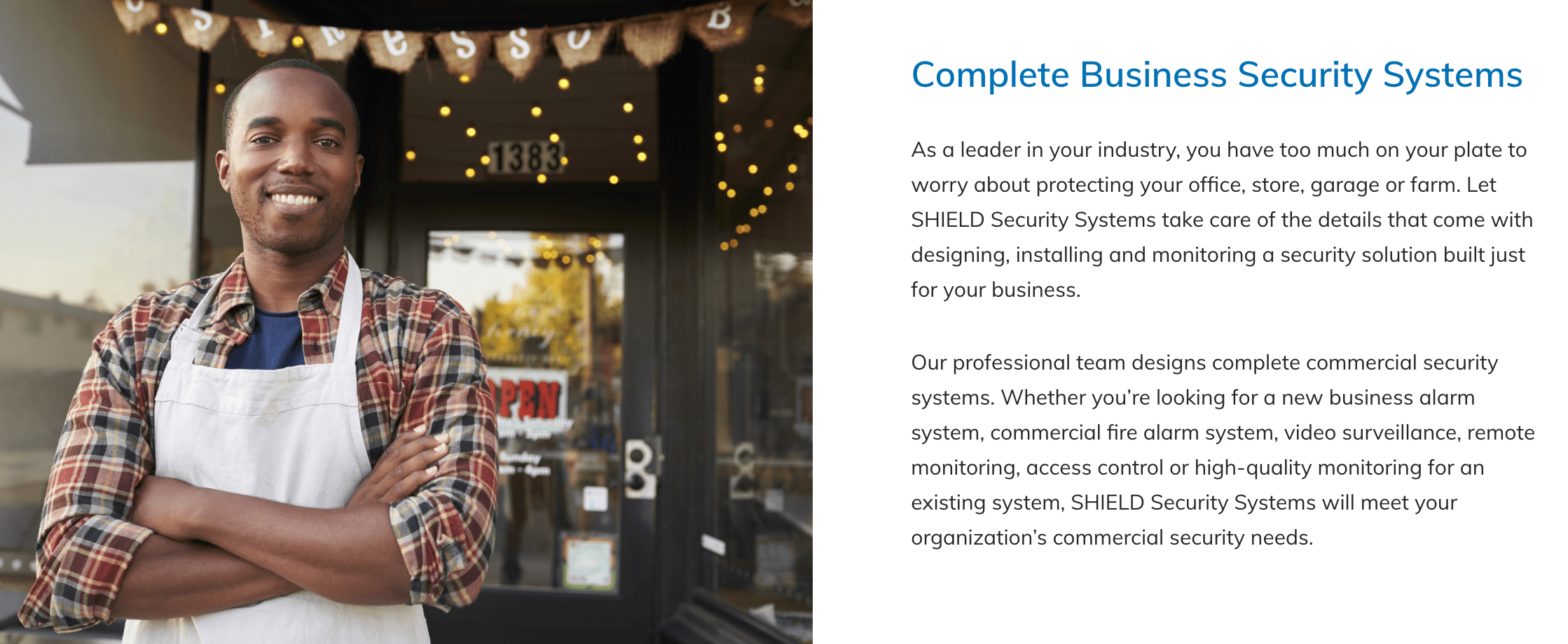 Shield Security business security description.