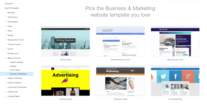 Wix Blog Templates